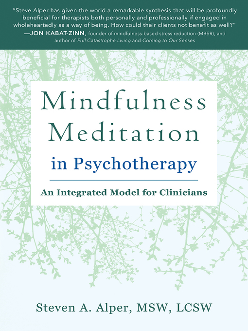 Title details for Mindfulness Meditation in Psychotherapy by Steven A Alper - Available